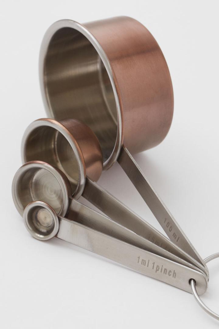 H & M - Metal Measuring Set - Brown