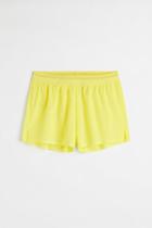 H & M - Regular Fit Running Shorts - Yellow