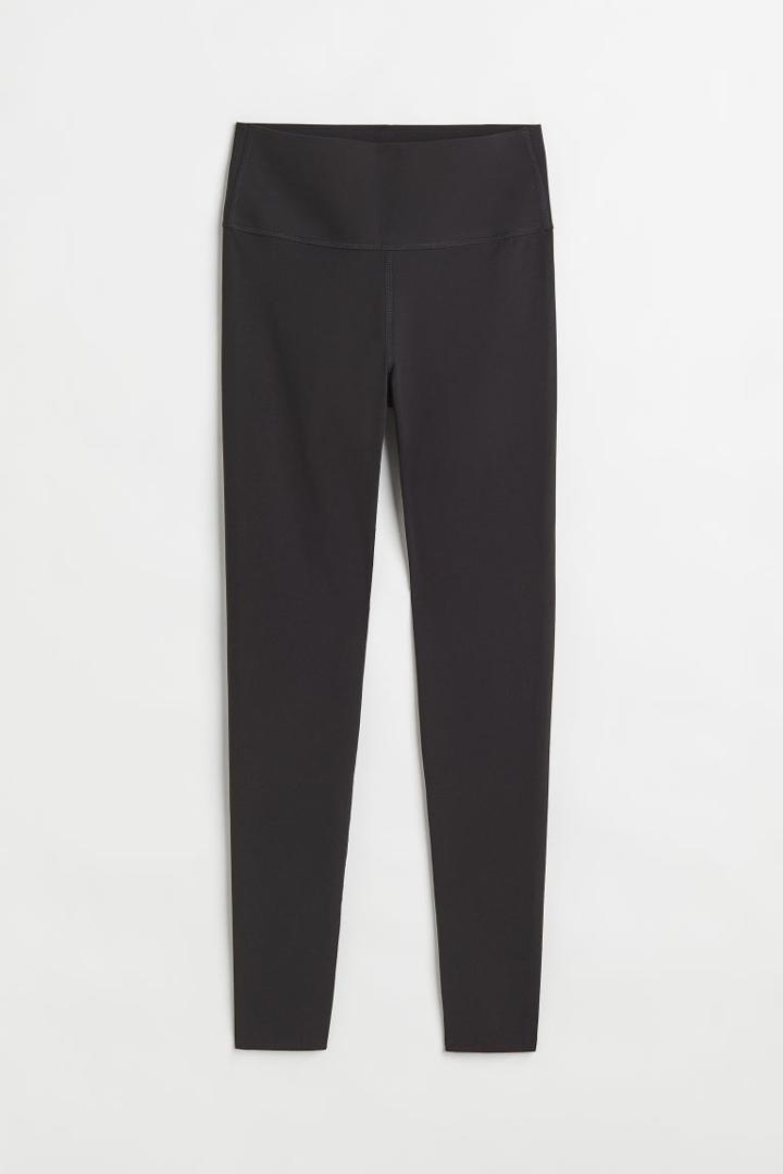 H & M - High Waist Shaping Leggings - Black