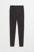 H & M - High Waist Shaping Leggings - Black