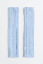 H & M - Rib-knit Arm Warmers - Blue