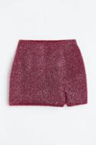 H & M - Glittery Skirt - Pink