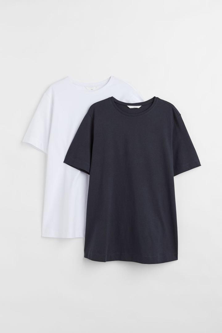 H & M - Mama 2-pack Cotton T-shirts - Blue