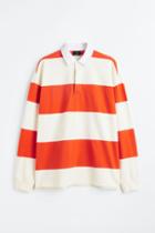 H & M - Oversized Fit Rugby Shirt - Orange