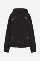 H & M - Drymove&trade; Hooded Running Jacket - Black