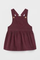 H & M - Corduroy Overall Dress - Purple