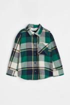 H & M - Cotton Flannel Shirt - Green