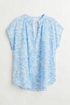 H & M - V-neck Blouse - Blue