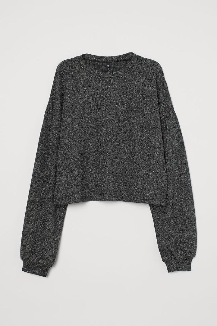 H & M - Glittery Sweater - Black