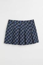 H & M - H & M+ Short Twill Skirt - Blue