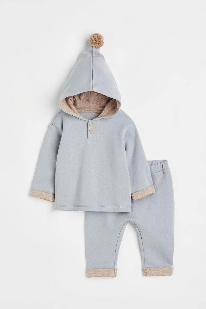 H & M - Top And Pants - Gray