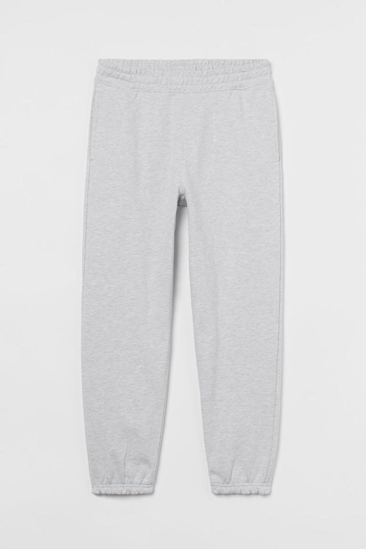 H & M - Relaxed Fit Cotton Joggers - Gray