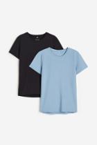 H & M - 2-pack Sports Tops - Blue
