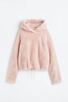 H & M - Fleece Hoodie - Pink