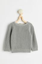H & M - Textured-knit Sweater - Gray