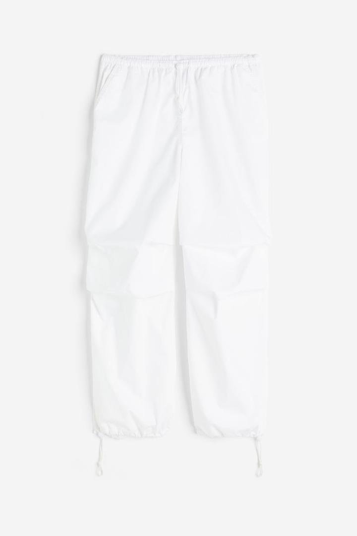 H & M - Parachute Pants - White
