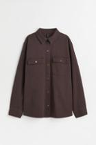 H & M - Cotton Twill Shirt - Brown