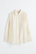 H & M - Relaxed-fit Shirt - Beige