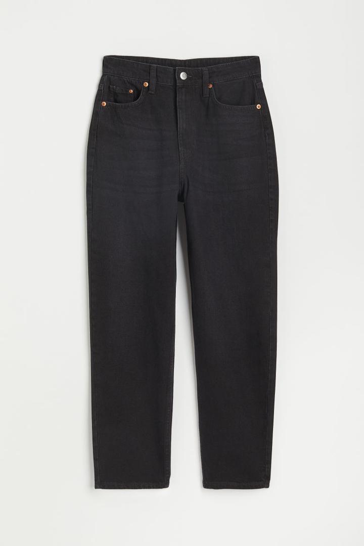 H & M - Mom Loose Fit Ultra High Jeans - Black
