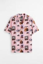 H & M - Regular Fit Resort Shirt - Pink