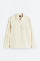 H & M - Corduroy Overshirt - White