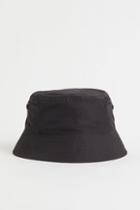 H & M - Pocket-detail Bucket Hat - Black
