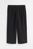 H & M - H & M+ Dressy Twill Pants - Black