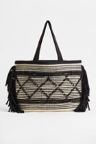 H & M - Jacquard-weave Shopper - White