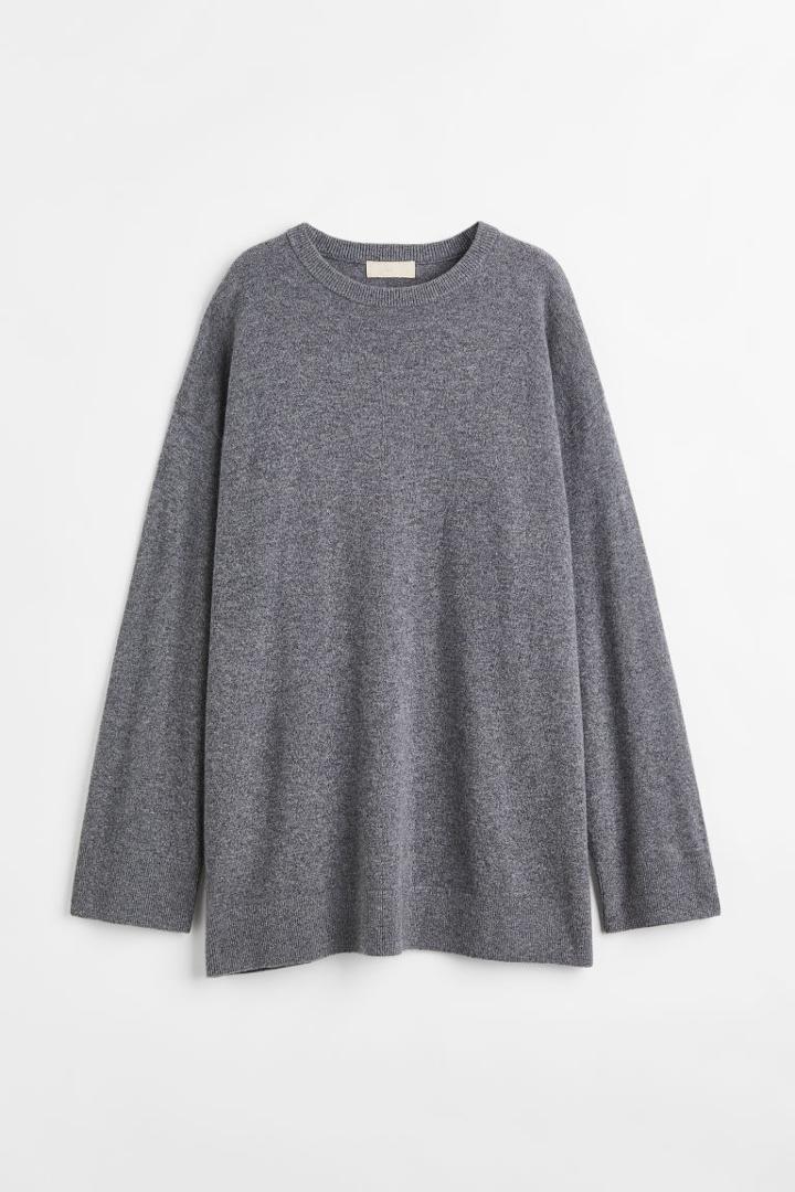 H & M - Oversized Cashmere Sweater - Purple