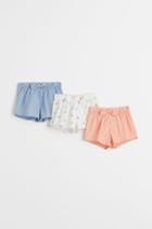 H & M - 3-pack Cotton Shorts - White