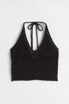 H & M - Halterneck Top - Black