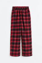 H & M - Cotton Pull-on Pants - Red