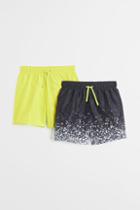 H & M - 2-pack Swim Shorts - Black