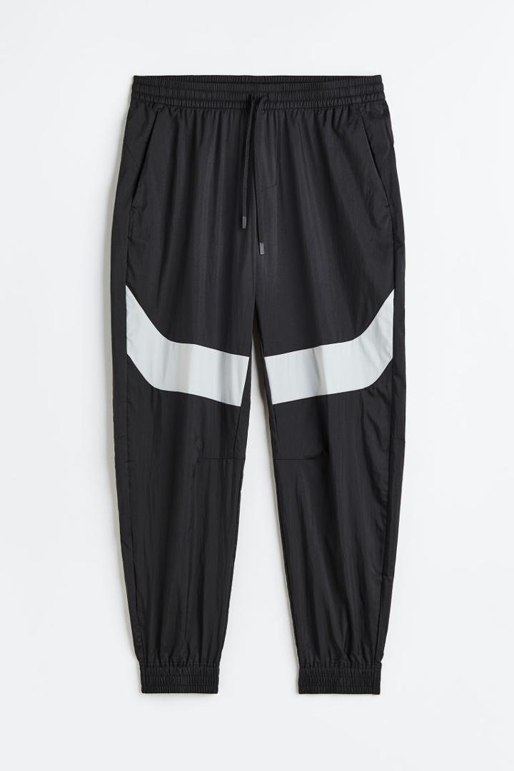 H & M - Water-repellent Track Pants - Black