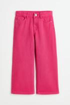H & M - Wide Leg Jeans - Pink