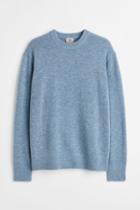 H & M - Knit Wool Sweater - Blue