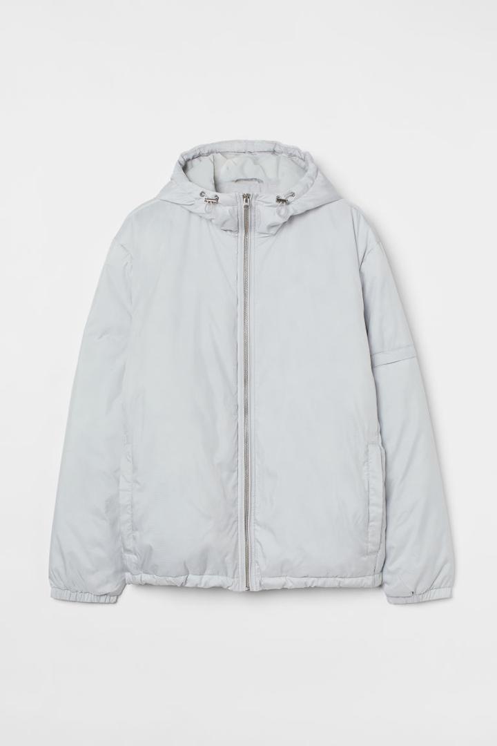H & M - Padded Windbreaker - Gray