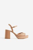 H & M - Platform Sandals - Beige