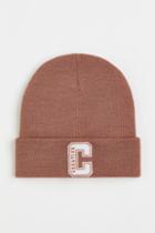 H & M - Appliqud Knit Hat - Pink