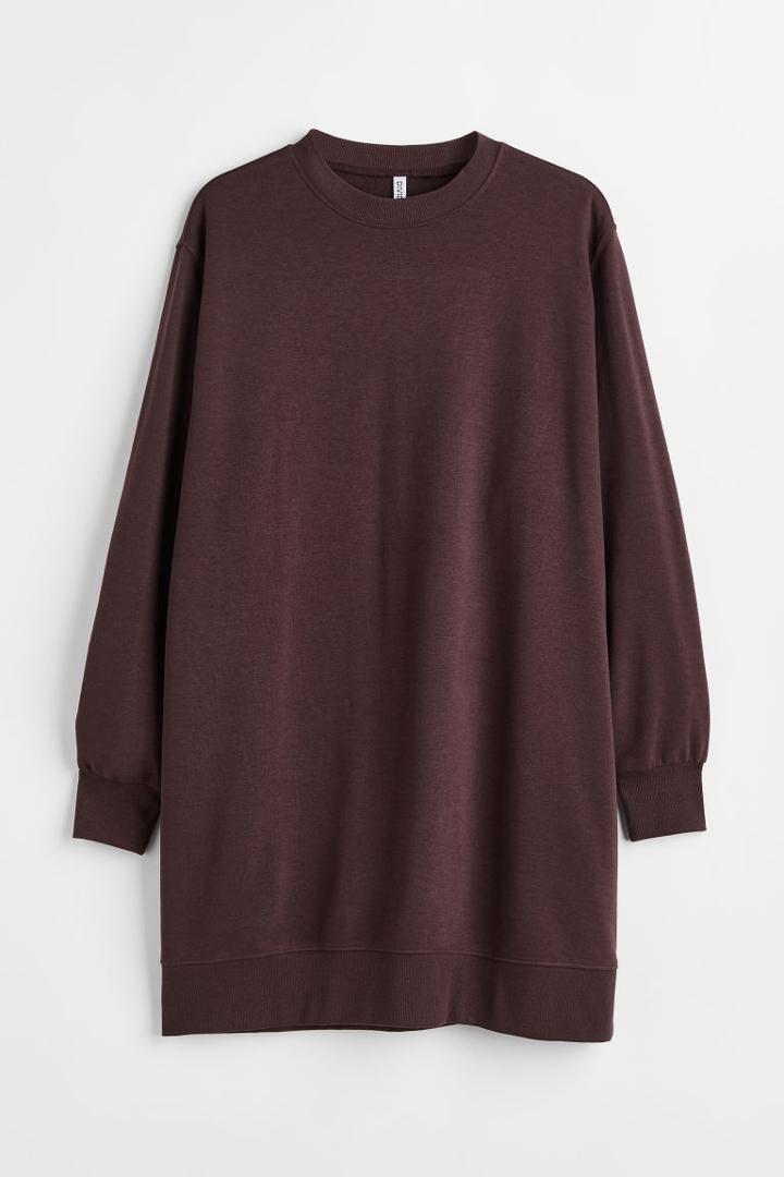 H & M - H & M+ Sweatshirt Dress - Brown