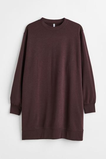 H & M - H & M+ Sweatshirt Dress - Brown