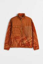 H & M - Regular Fit Fleece Sports Jacket - Orange