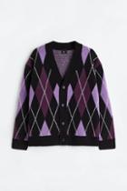 H & M - Oversized Fit Cardigan - Purple