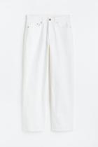 H & M - 90s Baggy Low Jeans - White