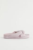 H & M - Knot-detail Mules - Pink