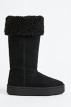 H & M - Suede Boots - Black