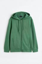 H & M - Regular Fit Hooded Jacket - Green
