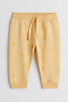H & M - Cotton Sweatpants - Yellow