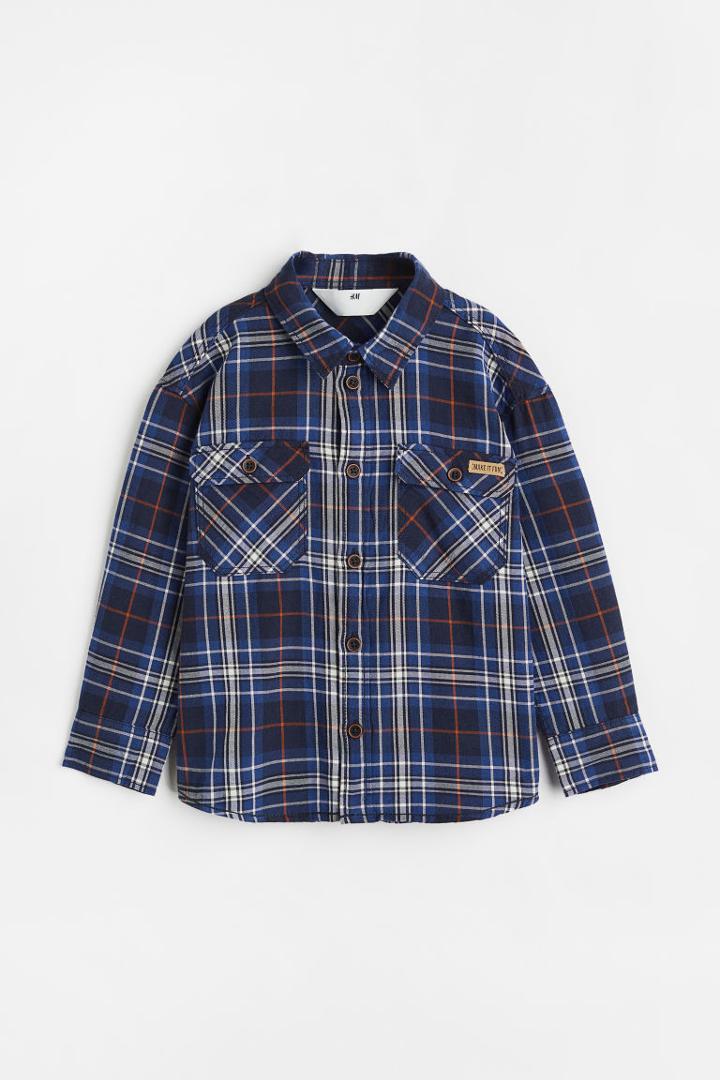 H & M - Twill Shirt - Blue