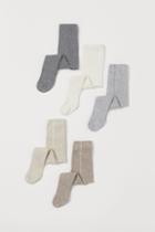 H & M - 5-pack Fine-knit Tights - Gray